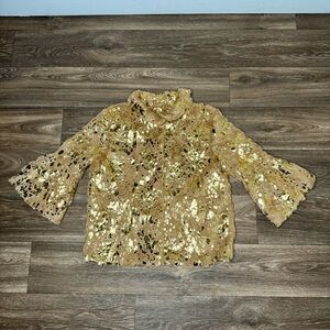 Women’s Gold Sequin Jacket